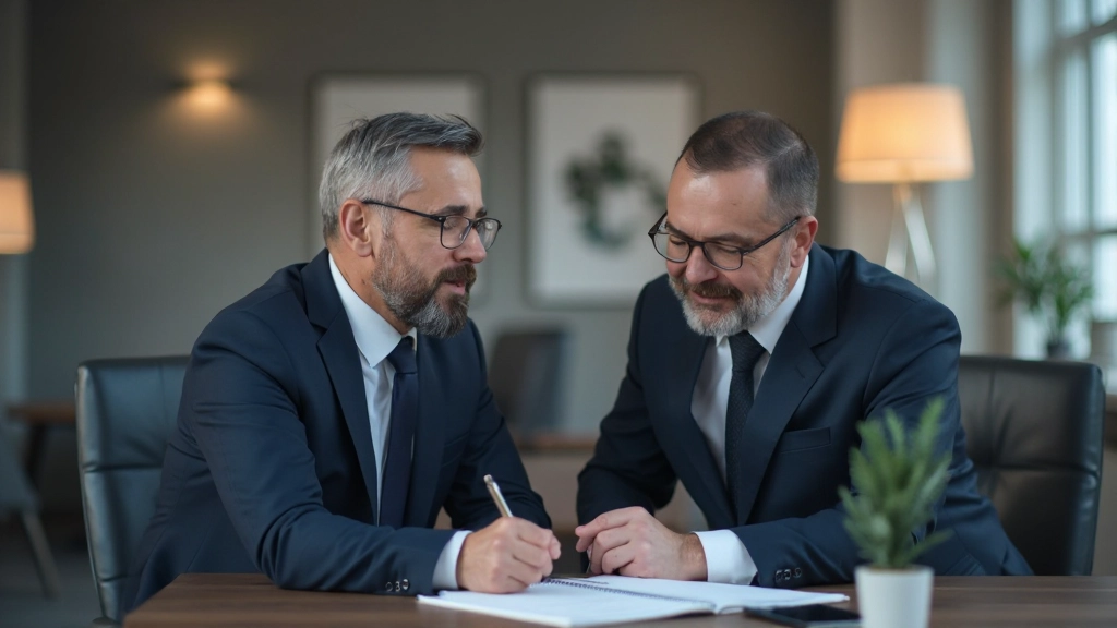 Человек с планшетом изучает финансовые графики и диаграммы расходов в современной офисной среде